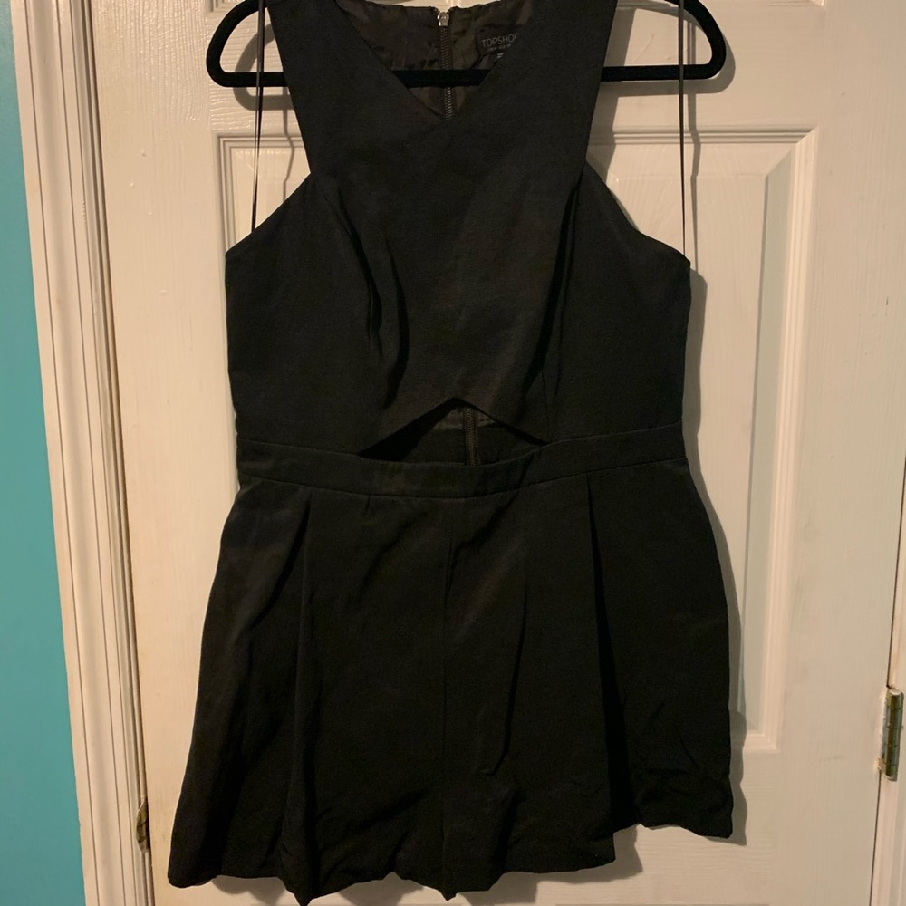 Topshop structured romper with cutout🖤